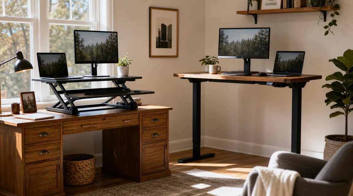 Desk Converter vs. Full Standing Desk: Which One Actually Makes Sense for a Home Office